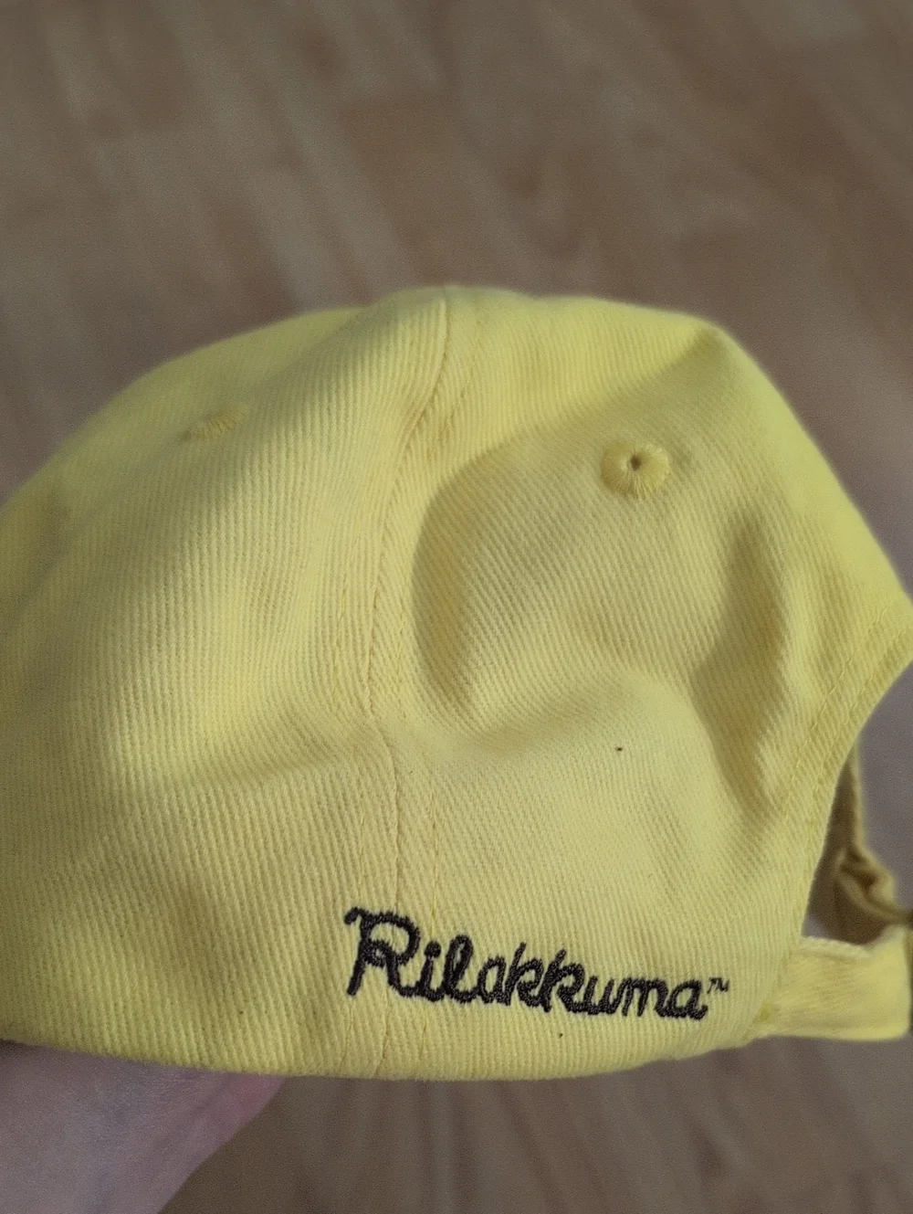 Rilakkuma x Roasting Water Yellow Cap With Embroidered Rilakkuma OS NWOT